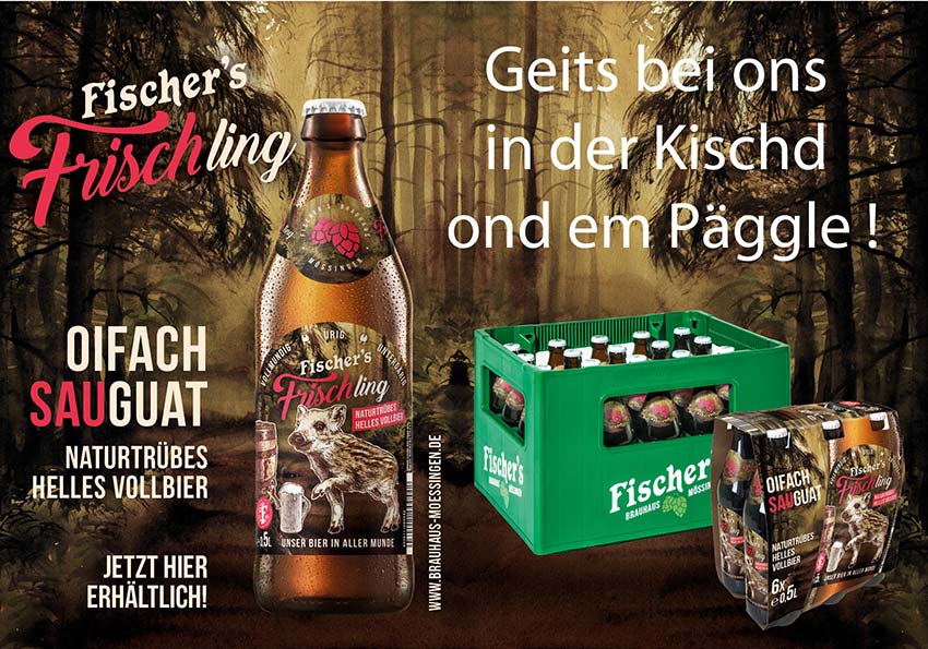 Das Frischling ist untergärig, natürlich trüb mit stabiler Schaumkrone. Hellgelb und erfrischend lädt er zum ersten Schluck ein. Weicher Malzantrunk mit süßen Akazienhonig-Noten, grasig-hopfigen Zitrusaromen mit dezenter Bitterkeit und einem getreidigen Abgang. Das naturtrübes, helles Vollbier von Fischers Brauhaus Mössingen erhältlich bei DRINKSCOUT 24 in Unterensingen und Reudern.