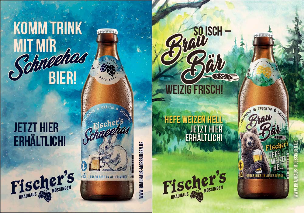 Brauhaus Mössingen Fischers Schneehas und Brau Bär Drinkscout24 in Unterensingen